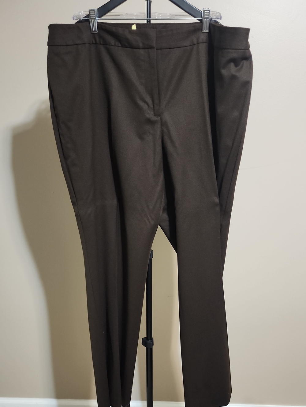 Talbots Chocolate Brown Women's Straight-Leg Trousers